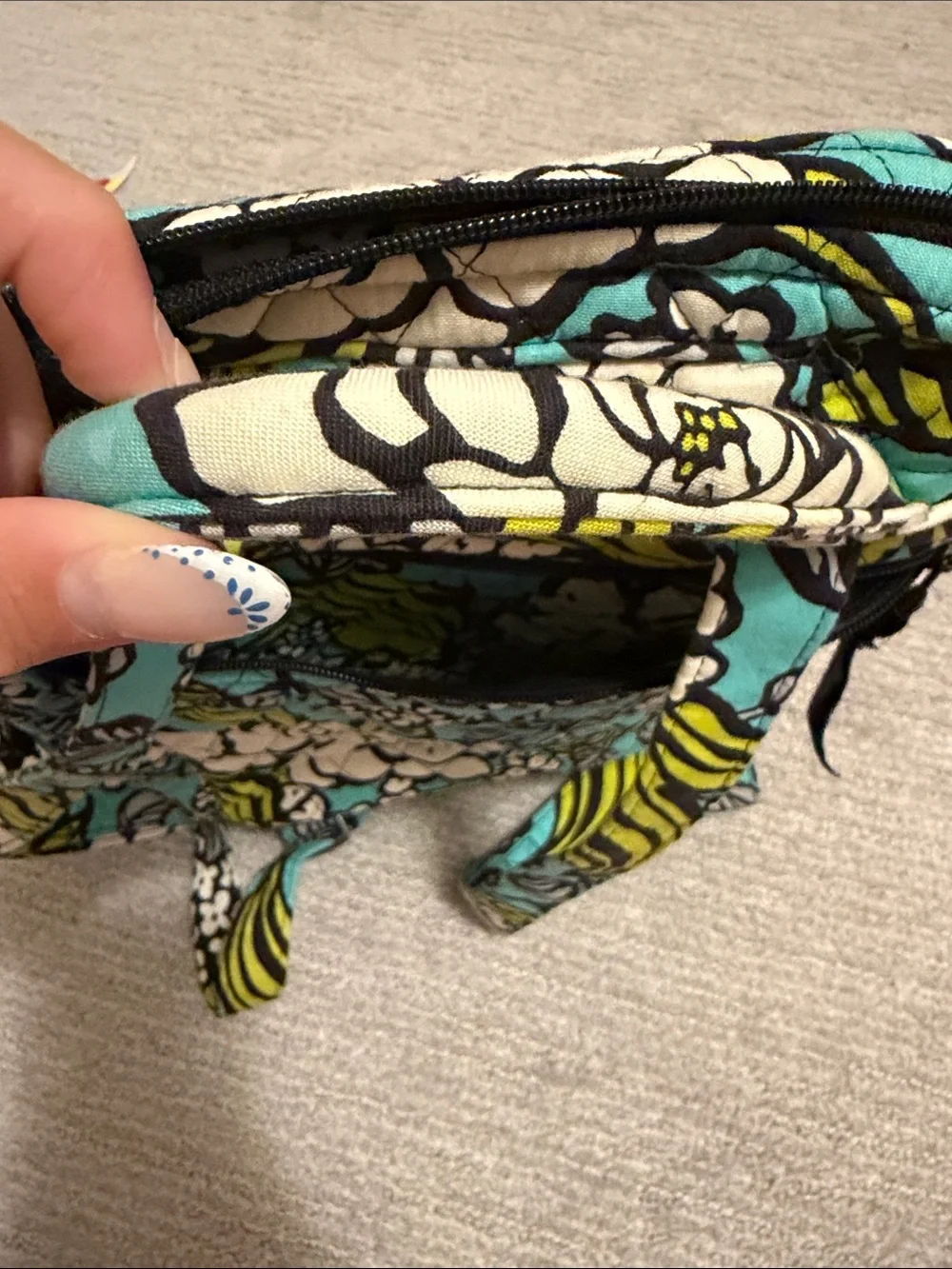 Vera Bradley compact quilted